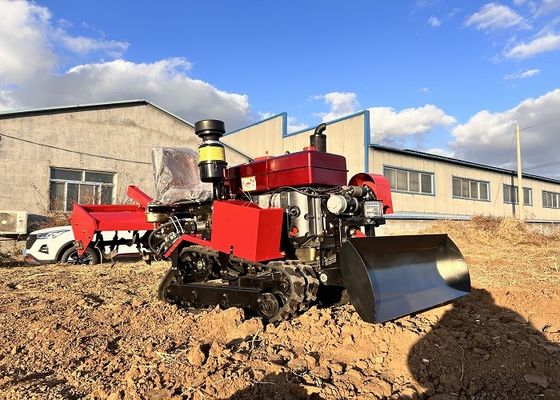 Kauçuk Çizgi Küçük Sürünen Traktör Çok Fonksiyonlu Paddy Field Sürünen Mini Traktör 25 HP