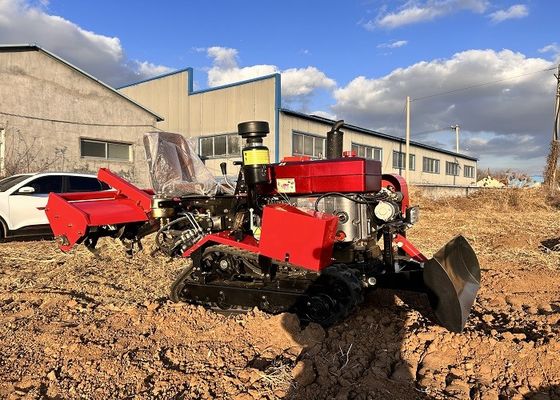 Çiftlik yetiştiricisi Döner Tiller Tarım Çamurcu Mini Traktör 25 HP
