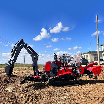 35 HP Garden Mini Crawler traktörü HYCT-25D Ön Dozer ile