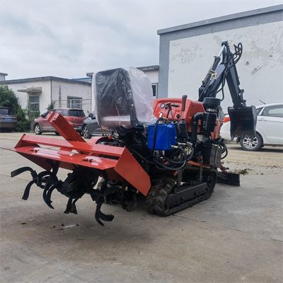 Mini Çamurlu Traktörler Mini 4x4 Çamurlu Traktör25/30/35HP Çamurlu Traktör Ön Ucu Yükleyici ile