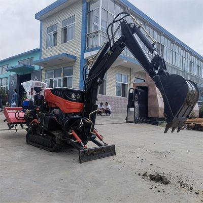 Mini Çamurlu Traktörler Mini 4x4 Çamurlu Traktör25/30/35HP Çamurlu Traktör Ön Ucu Yükleyici ile