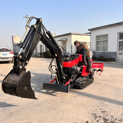 Mini Çamurlu Traktörler Mini 4x4 Çamurlu Traktör25/30/35HP Çamurlu Traktör Ön Ucu Yükleyici ile