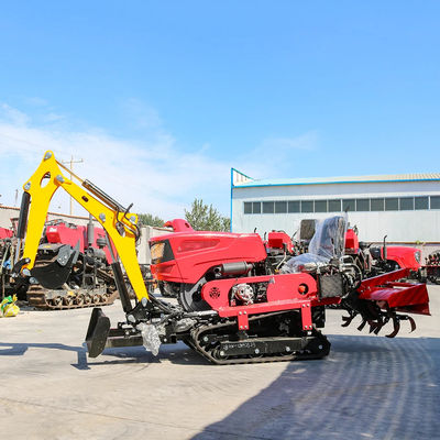 Yeni gelenler Güvenilir ve Ucuz Mini Sürücü Traktörü Rototiller Dozer Çim biçme makinesine geri doldurma traktörü sürücü