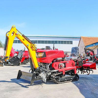 Yeni gelenler Güvenilir ve Ucuz Mini Sürücü Traktörü Rototiller Dozer Çim biçme makinesine geri doldurma traktörü sürücü