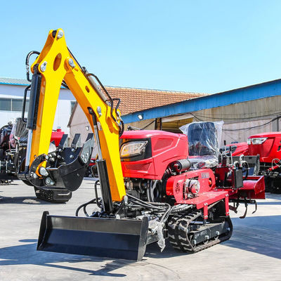 Yeni gelenler Güvenilir ve Ucuz Mini Sürücü Traktörü Rototiller Dozer Çim biçme makinesine geri doldurma traktörü sürücü