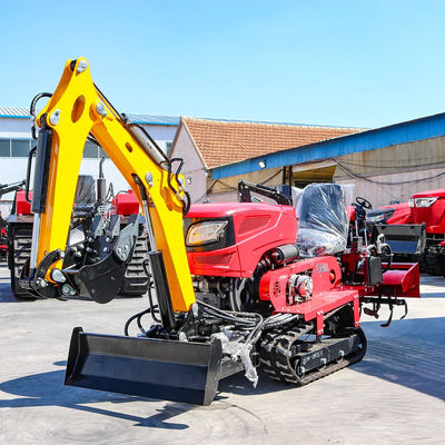 Yeni gelenler Güvenilir ve Ucuz Mini Sürücü Traktörü Rototiller Dozer Çim biçme makinesine geri doldurma traktörü sürücü