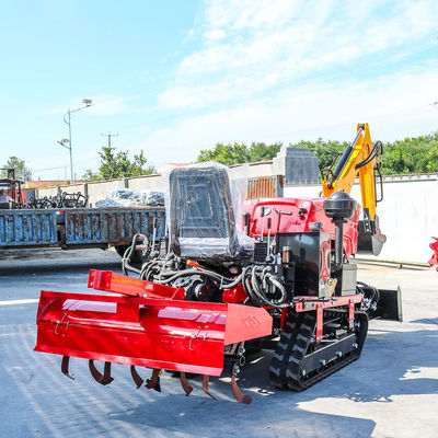 Yeni gelenler Güvenilir ve Ucuz Mini Sürücü Traktörü Rototiller Dozer Çim biçme makinesine geri doldurma traktörü sürücü