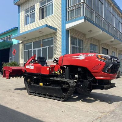 Çeşitli işlevli kompakt sürünen traktör çiftlik ekipmanları yükleyici ve backhoe ile