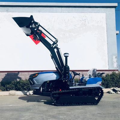 Dizel motorlu sürünen pist traktörleri 50HP 60 HP yükleyici ile
