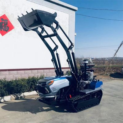 Dizel motorlu sürünen pist traktörleri 50HP 60 HP yükleyici ile