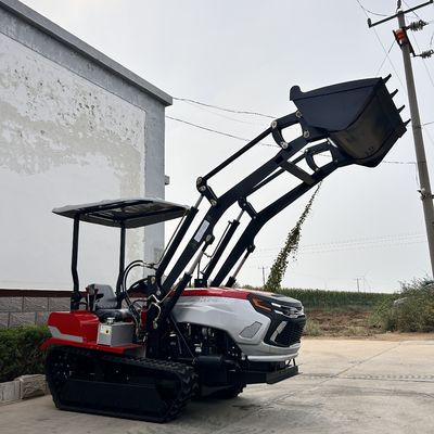 Dizel motorlu sürünen pist traktörleri 50HP 60 HP yükleyici ile