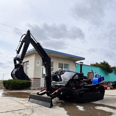Kendini Süren Döner Tiller Crawler Traktör Ekkavatorlu Çiftlik Ekipmanı