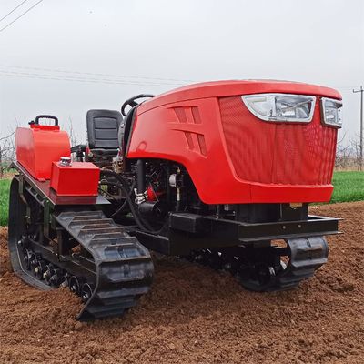 Tarım 80HP Sürünen Traktör Tam Otomatik Mini Çiftçi Buldozer