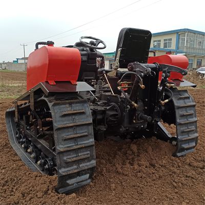 Tarım 80HP Sürünen Traktör Tam Otomatik Mini Çiftçi Buldozer