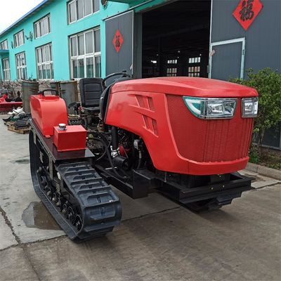 Tam otomatik Mini Crawler Traktör 80HP Rotary Mini Kultivator