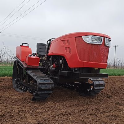 Tam otomatik Mini Crawler Traktör 80HP Rotary Mini Kultivator