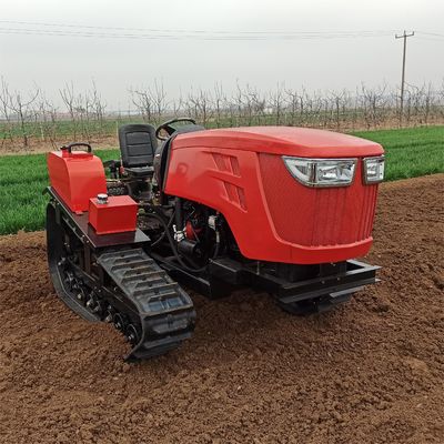 Tam otomatik Mini Crawler Traktör 80HP Rotary Mini Kultivator