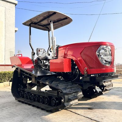 Tarım 80HP Sürünen Traktör Tam Otomatik Mini Çiftçi Buldozer
