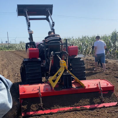 Sürücülük yolu traktörü çiftlik makinesi 80 beygir gücü yükleyici ile traktör