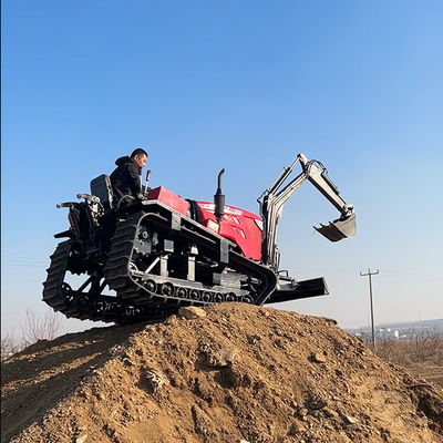 Yeni 80hp Crawler Çiftçi Çöpçatanlık ve Buldozerleme Rotary Toprağı için Mini Track Traktör