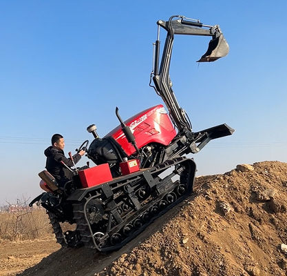 Yeni 80hp Crawler Çiftçi Çöpçatanlık ve Buldozerleme Rotary Toprağı için Mini Track Traktör
