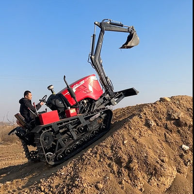 Yeni 80hp Crawler Çiftçi Çöpçatanlık ve Buldozerleme Rotary Toprağı için Mini Track Traktör