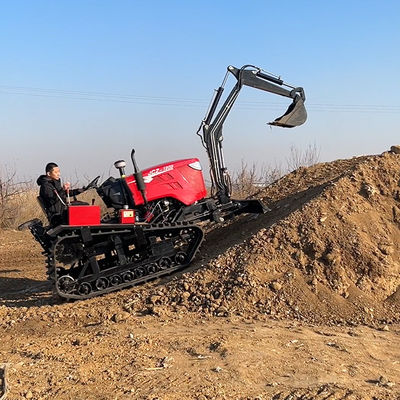 Yeni 80hp Crawler Çiftçi Çöpçatanlık ve Buldozerleme Rotary Toprağı için Mini Track Traktör