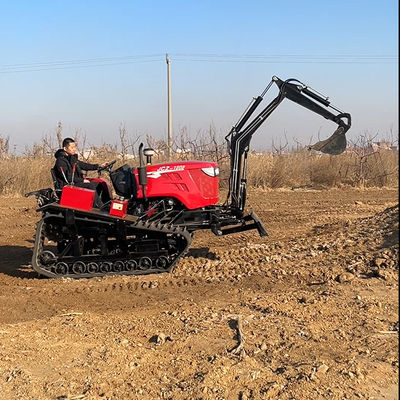 Yeni 80hp Crawler Çiftçi Çöpçatanlık ve Buldozerleme Rotary Toprağı için Mini Track Traktör