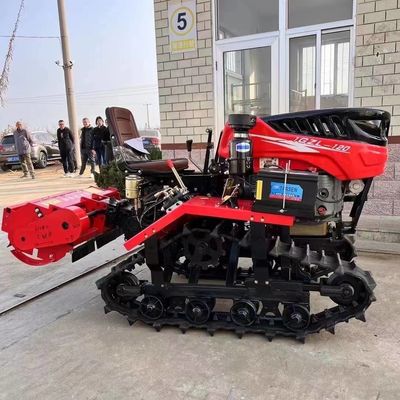 Tarım Makine Ekipmanı 35HP Dizel Çiftlik Yürüyen Traktör Döner Toplama Makinesiyle