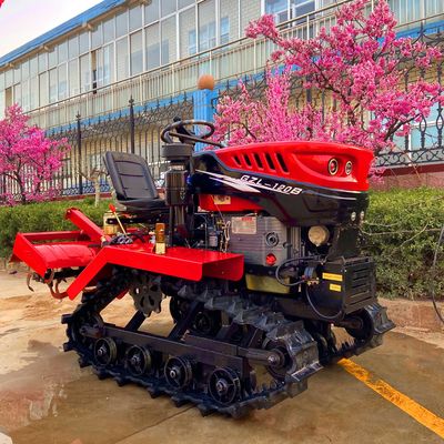 Tarım Makine Ekipmanı 35HP Dizel Çiftlik Yürüyen Traktör Döner Toplama Makinesiyle