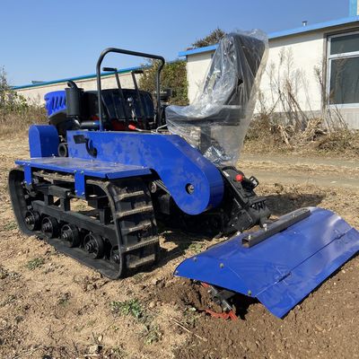 Mikro 35HP Kompakt Traktör Döner Bahçe Çiftçisi Ekskavator Kovasıyla Traktör
