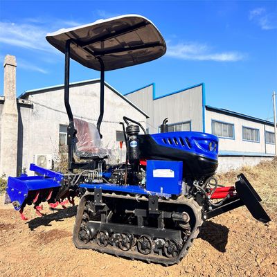 Mikro 35HP Kompakt Traktör Döner Bahçe Çiftçisi Ekskavator Kovasıyla Traktör