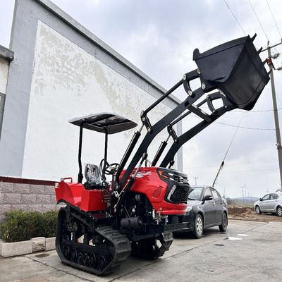 Mini 50HP Paddy Field Crawler traktörü motor gearbox ile CE sertifikalı