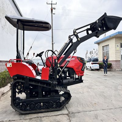 Orchard Mini Traktör, Vineyard Crawler Traktör 50 HP Rotary Tiller Arı ile