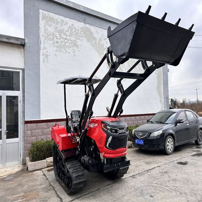 Mini 50HP Paddy Field Crawler traktörü motor gearbox ile CE sertifikalı