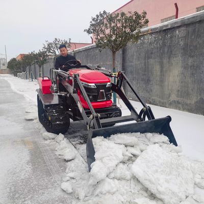 Kauçuk Yolu Çiftlik Pirinç Paddy Traktörü Tarımsal 50hp Sürünen Traktör