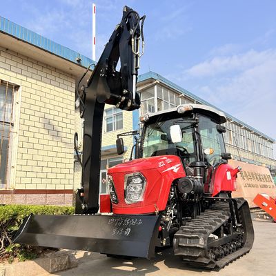 120 HP küçük sürünen traktör Patlıcan tarlası için tarım makineleri