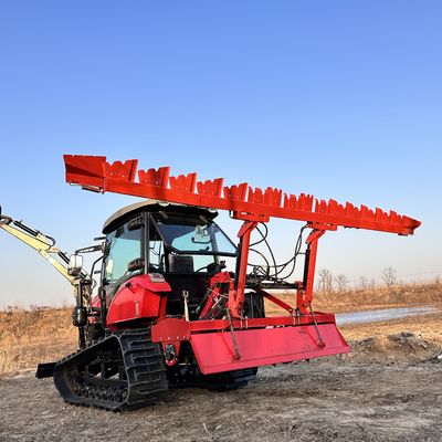 Çok amaçlı 120HP sürünen traktör yetiştirici lastik pist sürünen traktör Satılık