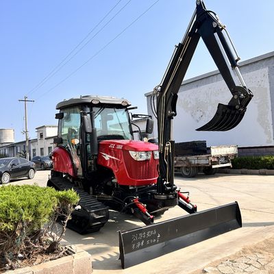 120 HP küçük sürünen traktör Patlıcan tarlası için tarım makineleri