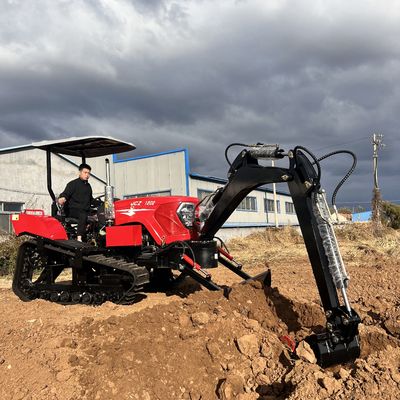 Çok Kullanımlı Çiftlik Mini Traktörü 120 HP Tarımsal Sürünen Traktör