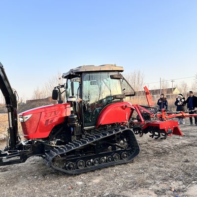 Çok amaçlı 120HP sürünen traktör yetiştirici lastik pist sürünen traktör Satılık