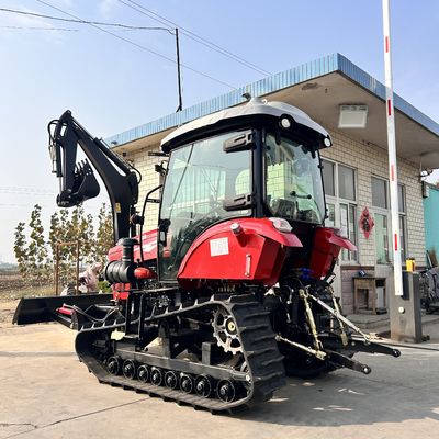 120 HP küçük sürünen traktör Patlıcan tarlası için tarım makineleri