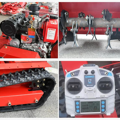 Bahçe traktörü çim biçme makinesi 12HP uzaktan kumanda kendi kendine hareket eden çim biçme makinesi