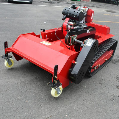 Benzin Çim biçme makinesi Kendi kendine çalışan 12 HP uzaktan kumanda çim biçme makinesi