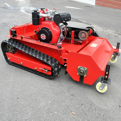 Benzin Çim biçme makinesi Kendi kendine çalışan 12 HP uzaktan kumanda çim biçme makinesi