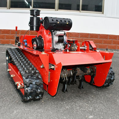 Benzin Çim biçme makinesi Kendi kendine çalışan 12 HP uzaktan kumanda çim biçme makinesi