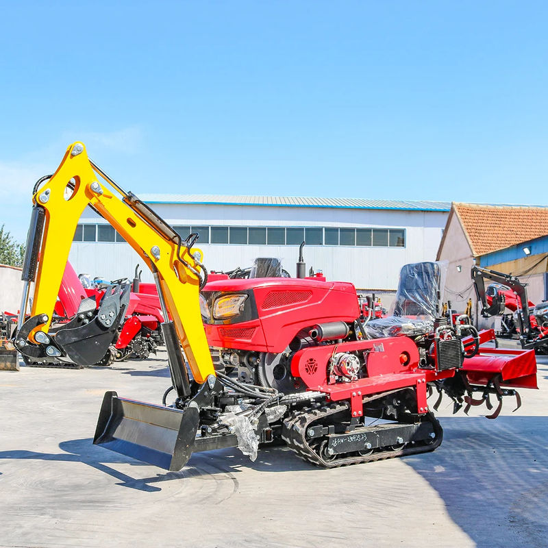 Yeni gelenler Güvenilir ve Ucuz Mini Sürücü Traktörü Rototiller Dozer Çim biçme makinesine geri doldurma traktörü sürücü