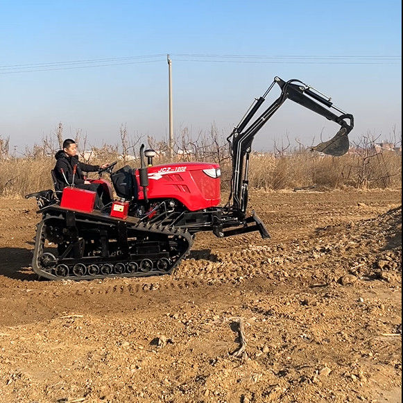 Yeni 80hp Crawler Çiftçi Çöpçatanlık ve Buldozerleme Rotary Toprağı için Mini Track Traktör